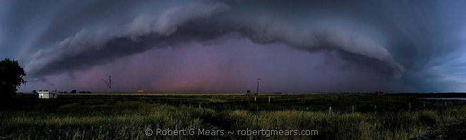 prairie sunset with storm - 07AU28